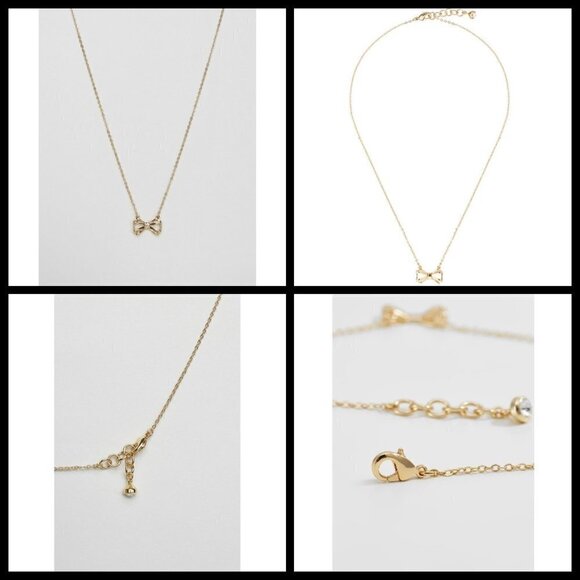 💕TED BAKER LONDON💕 Signy Sweetie Bow Pendant Necklace ~ Gold NWT - Picture 7 of 12